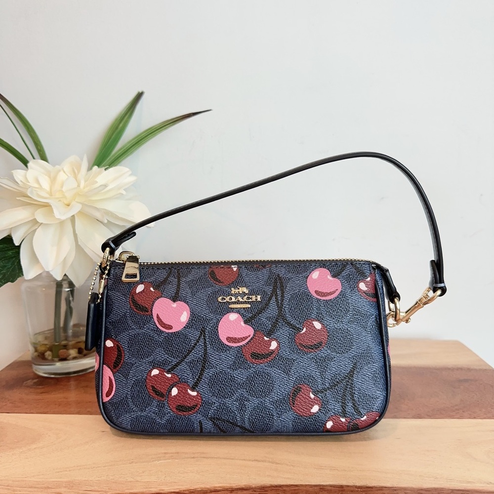 NWT COACH‎ NOLITA 19 IN SIGNATURE CANVAS WITH CHERRY PRINT